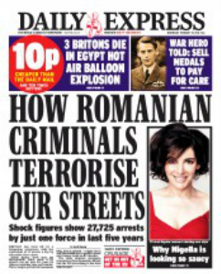 Express Romanian criminals terririse our streets