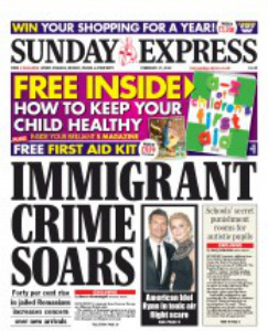 Express immigrant crime soars