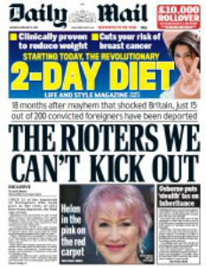 Mail Rioters we cant kick out