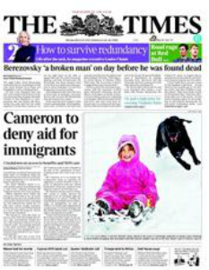 Times Cameron to deny aid to migrants