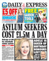 Express Asylum seekers cost £1.5 a day