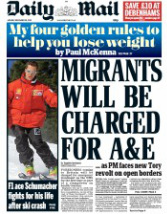 Mail Migrants to be charged for A&E
