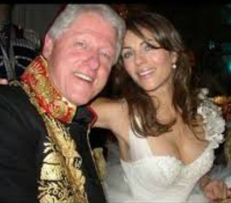 Bill Clinton and Elizabeth Hurley