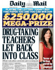 Mail Drug taking teachers