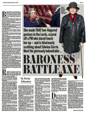 Baroness Battleaxe, Mail
