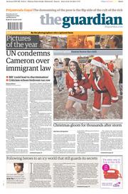 Guardian Un condems Cameron over immigration law
