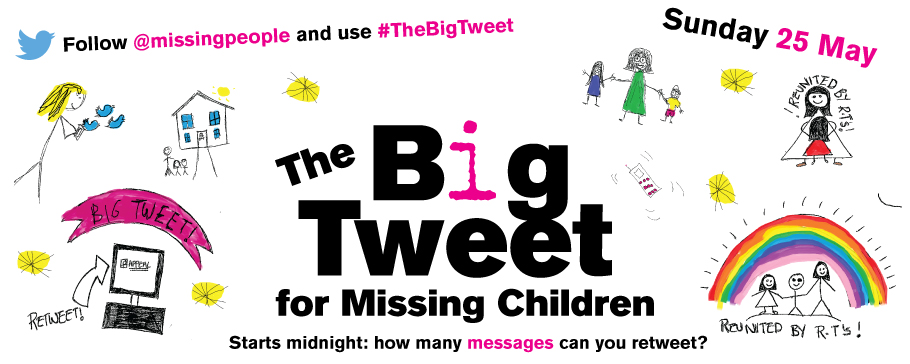 missing children tweet banner