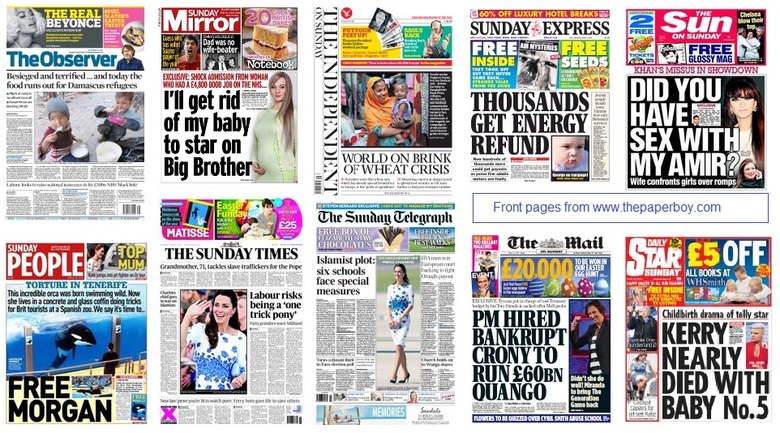 front pages 20-04-2014