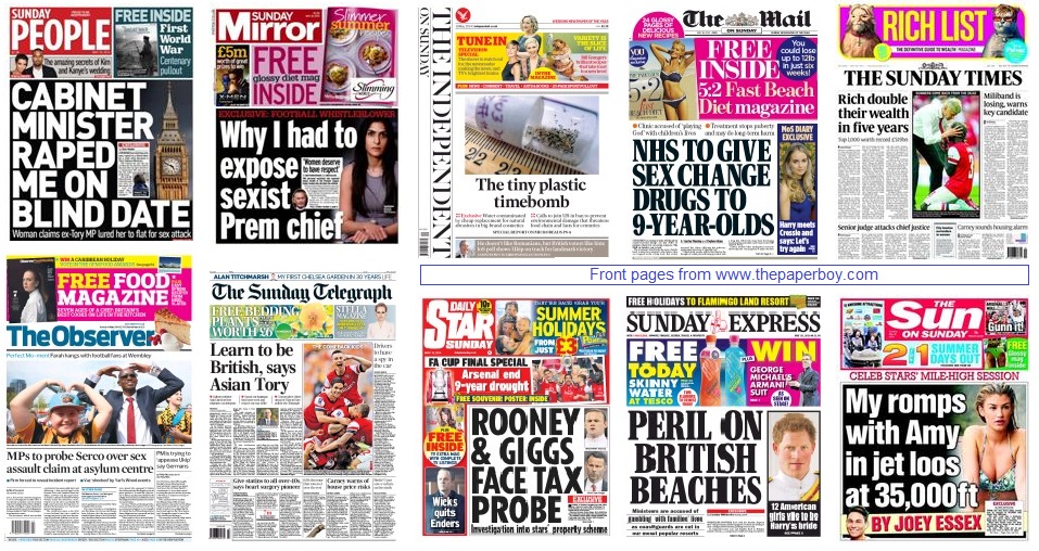 front pages 18-05-14