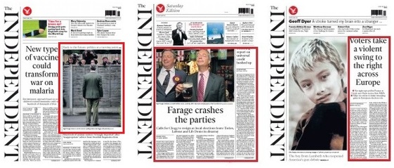 Independent front pages