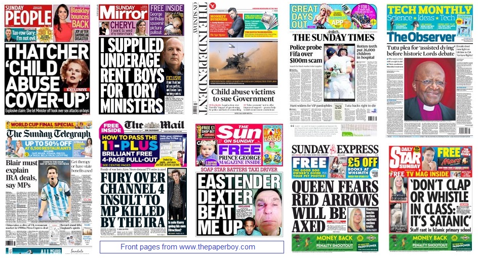 front pages 13-07-14