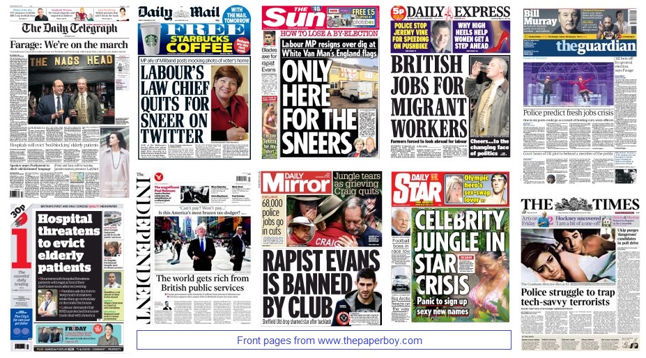 front pages 21-11-14