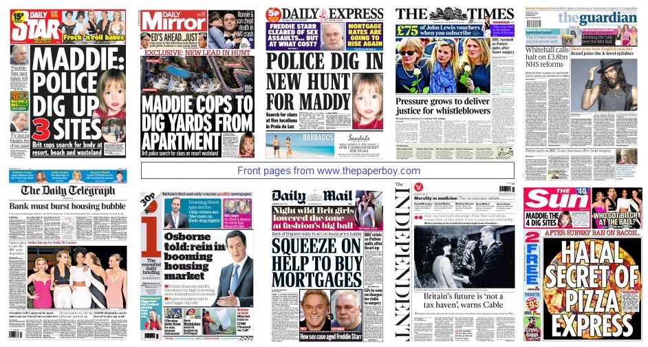 front pages 07-05-14