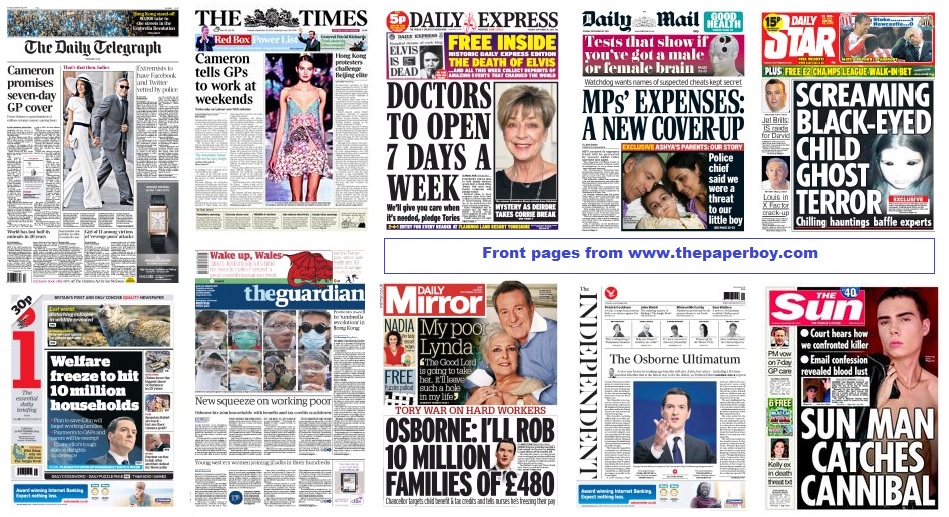front pages 30-09-14