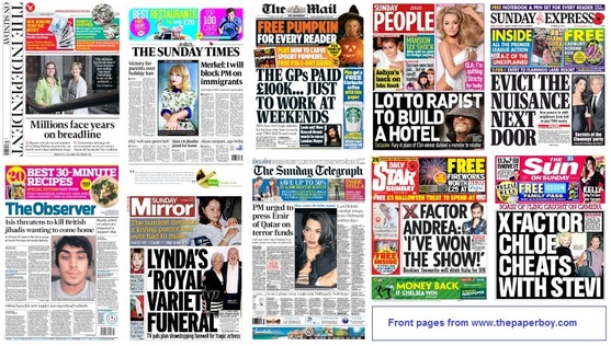 front pages 26-10-14