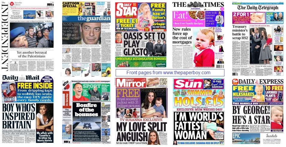 front pages 26-04-2014