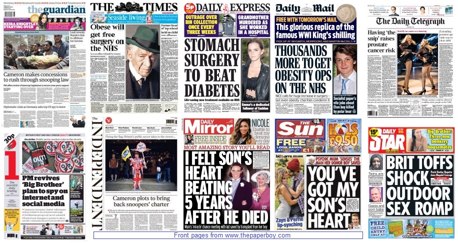 front pages 11-07-14