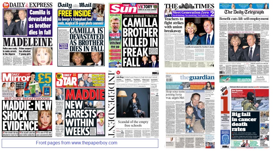 front pages 25-04-2014