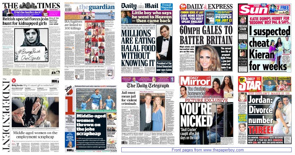 front pages 08-05-14