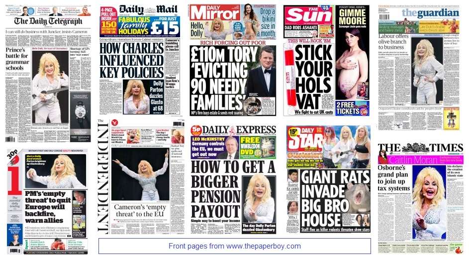 front pages 30-06-2014