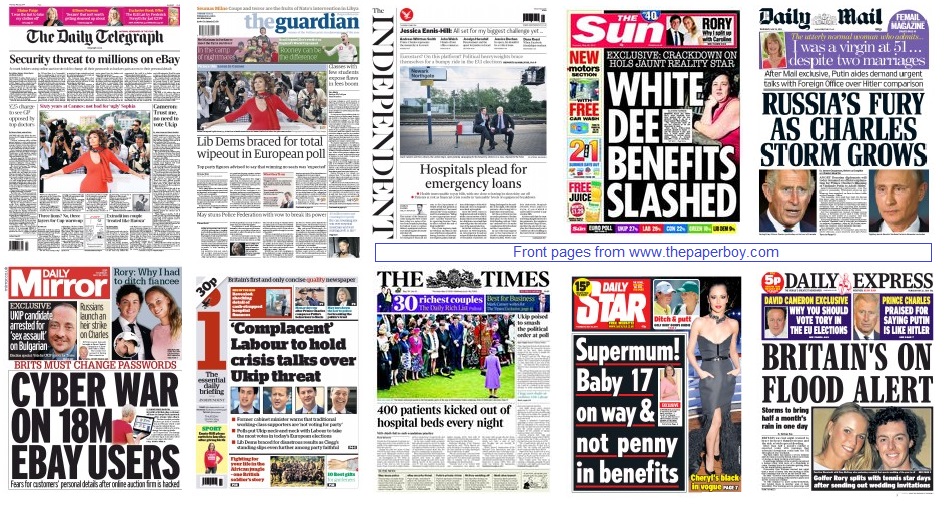 Front pages 22-05-14