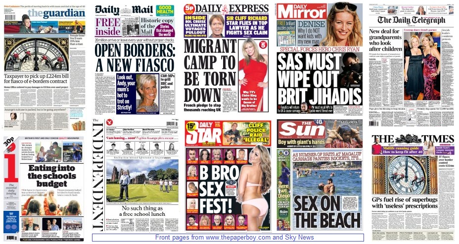 Front pages 19-08-14