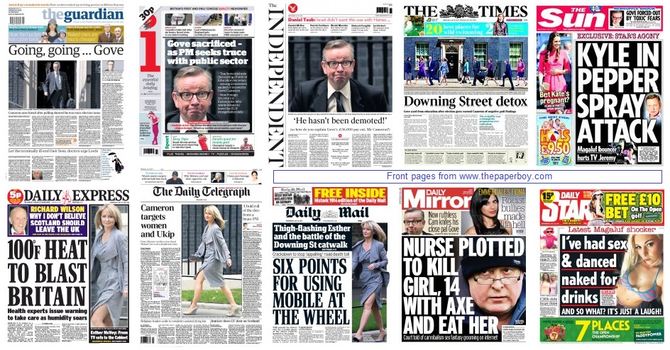 front pages 16-07-14