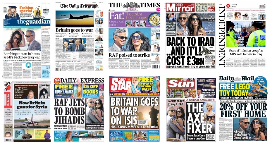 front pages 27-09-14