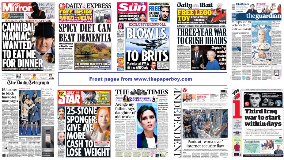 front pages 26-09-14