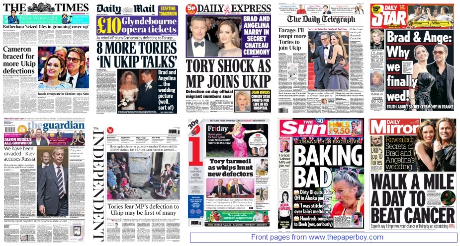 front pages 29-08-14