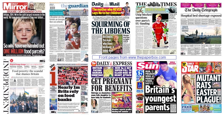 front pages 16-04-2014