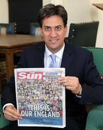 Ed Miliband with the Sun
