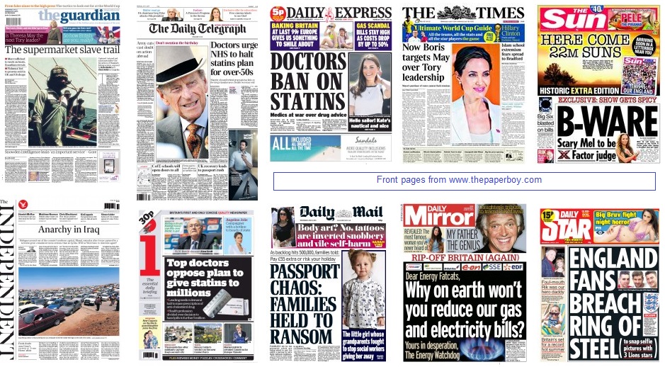 front pages 11-06-14