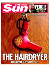 The Sun hairdryer front page