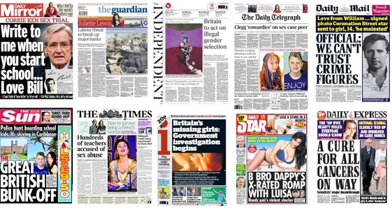 National front pages 16/1/14 