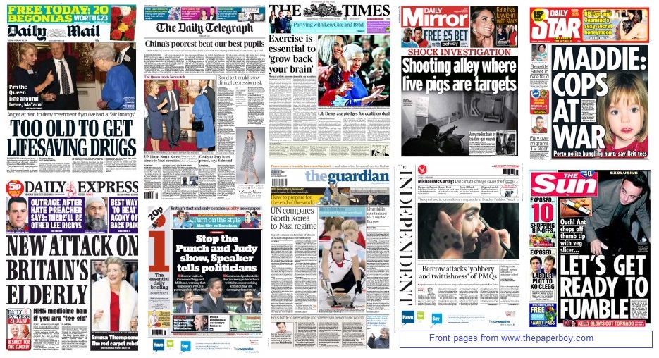 National front pages 18/02/14