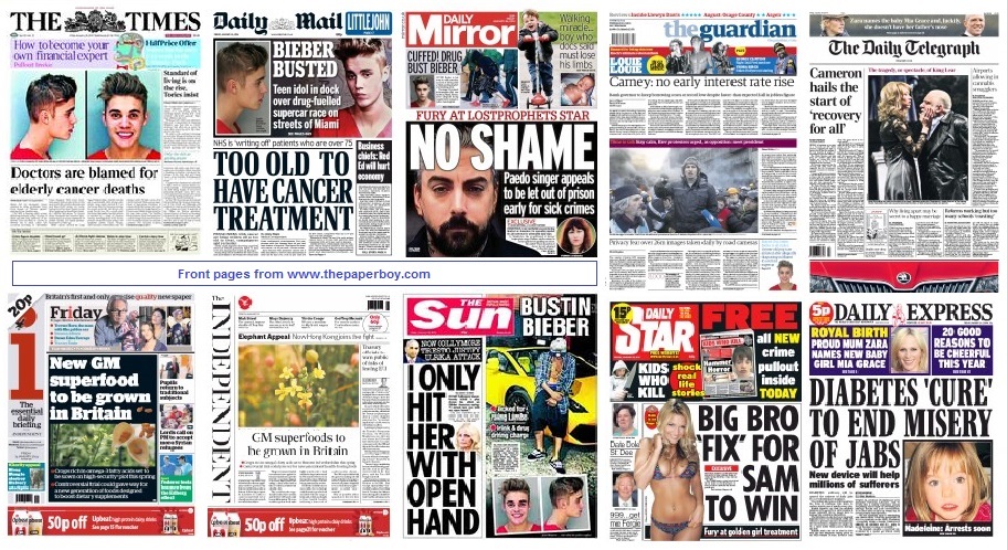 National front pages 24/1/14