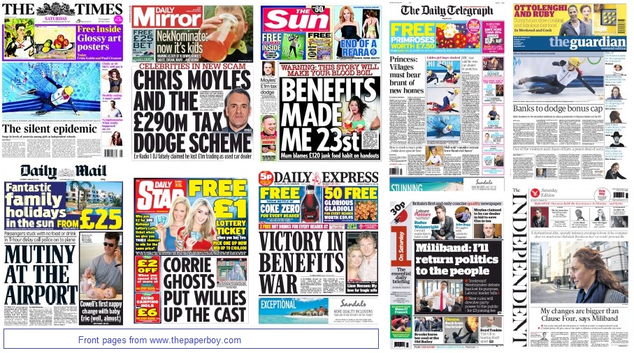National front pages 22/2/14