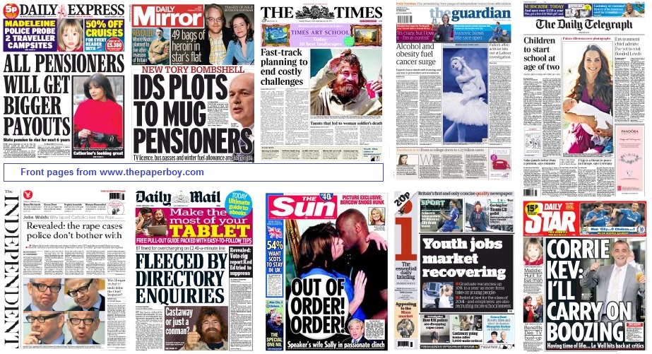 National front pages 4/2/14