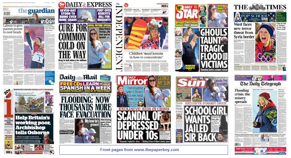 National front pages 10/02/2014