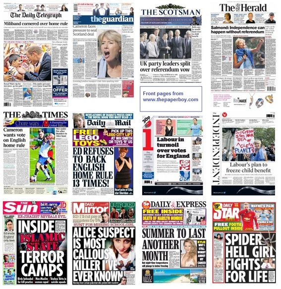 front pages 22-09-2014