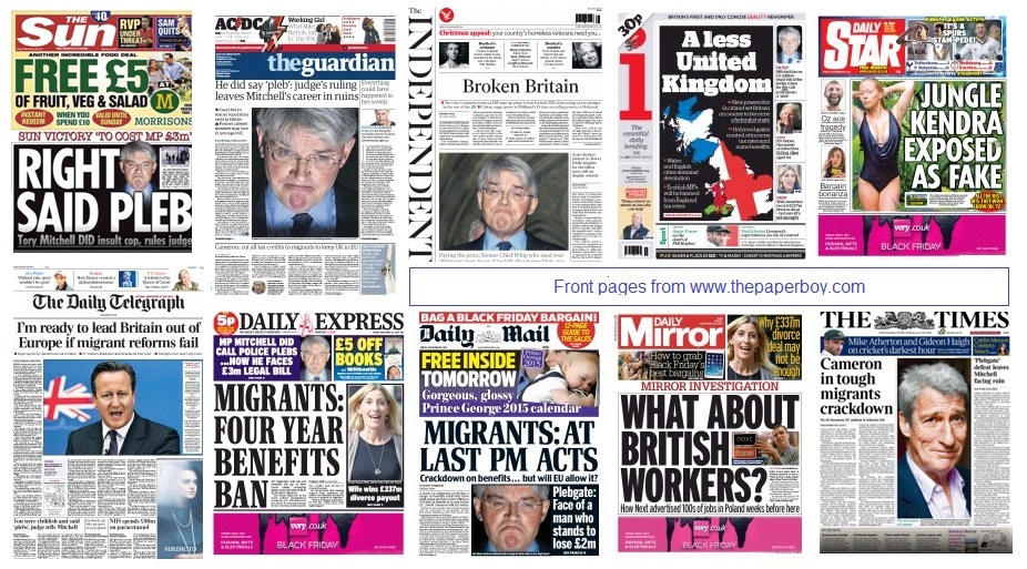 Front pages 28-11-14