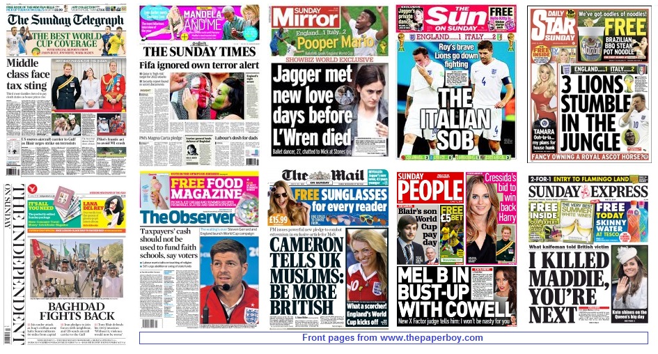 front pages 15-06-2014