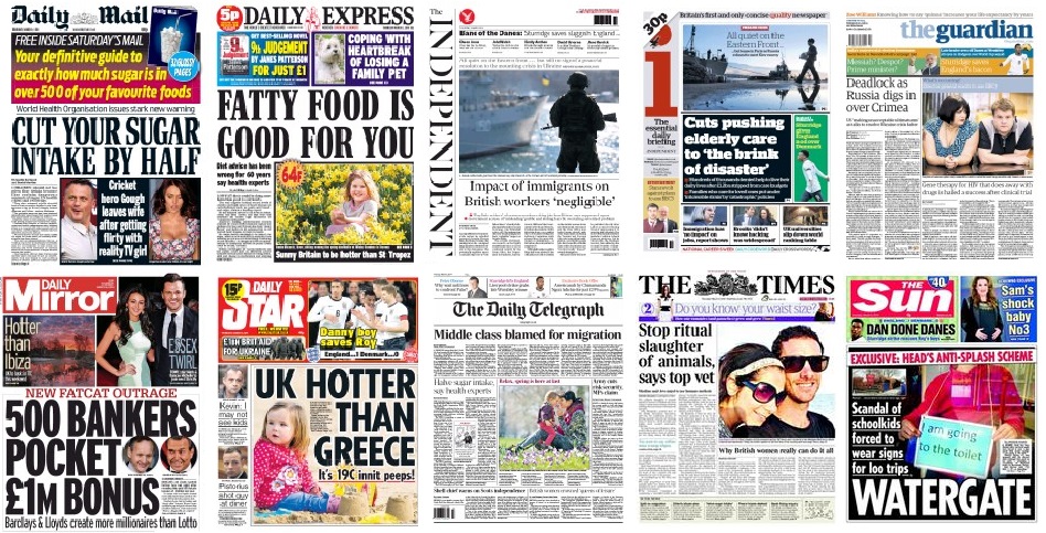 front pages 06-03-14