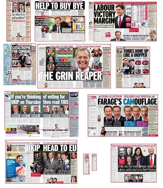 mirror front pages