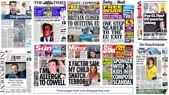 Front pages 25-10-14