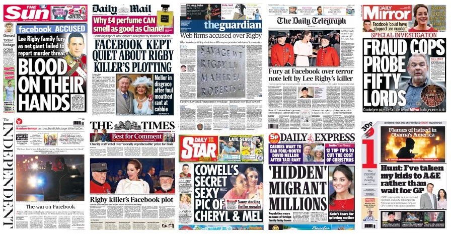 front pages 26-11-14