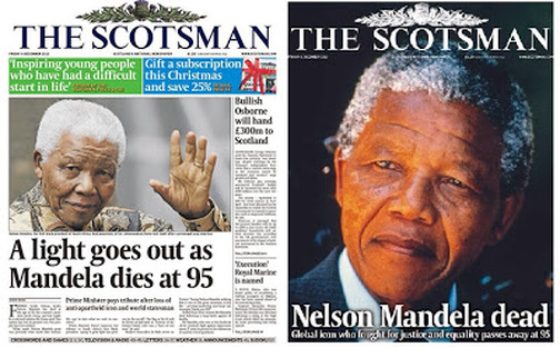 Scotsman Mandela's death