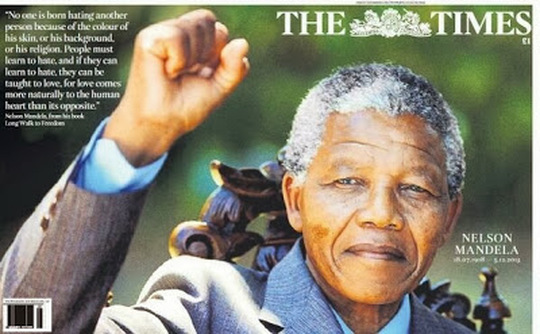 Times Mandela's death