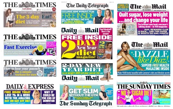 Diet front pages